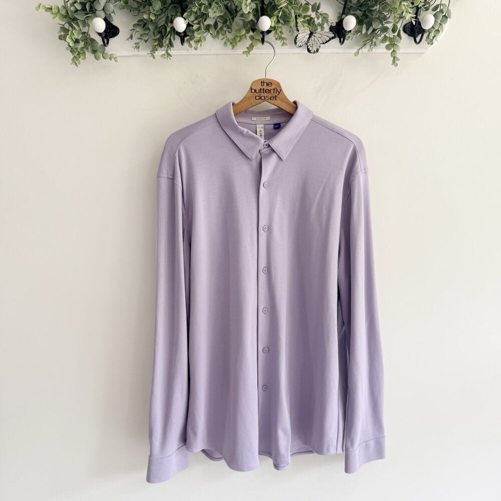 Artefact Damian Elevated Knoven Light Purple Shirt Size Large C5028 NEW